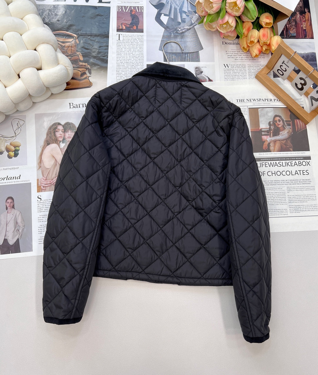 PRADA 25S LIGHTWEIGHT COTTON COLLARED JACKET 365