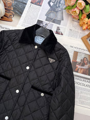 PRADA 25S LIGHTWEIGHT COTTON COLLARED JACKET 365