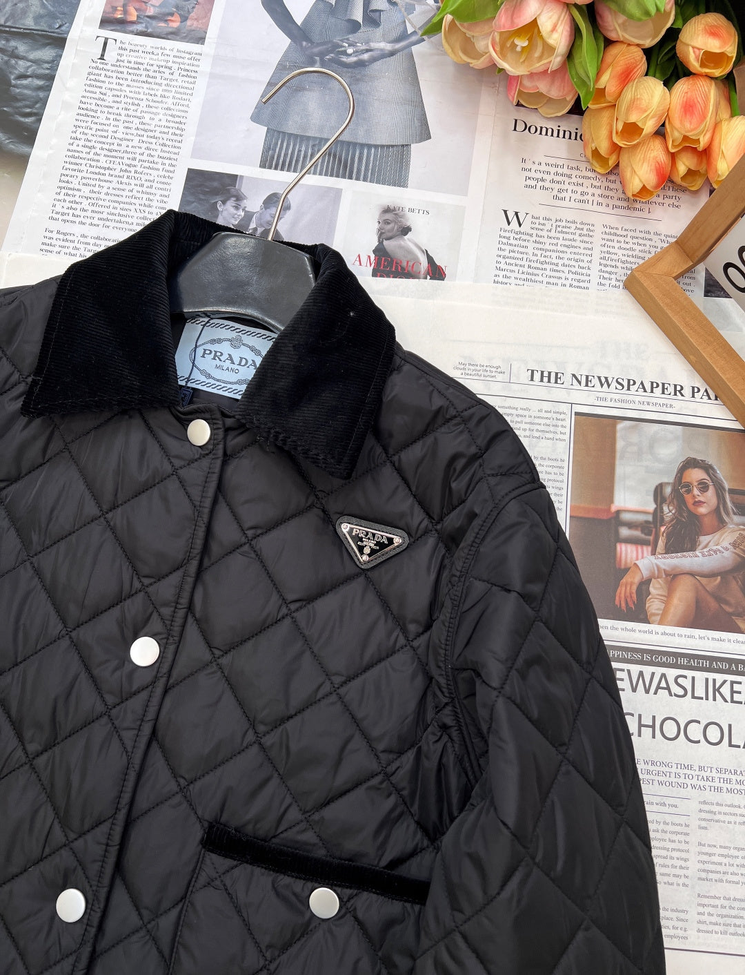 PRADA 25S LIGHTWEIGHT COTTON COLLARED JACKET 365