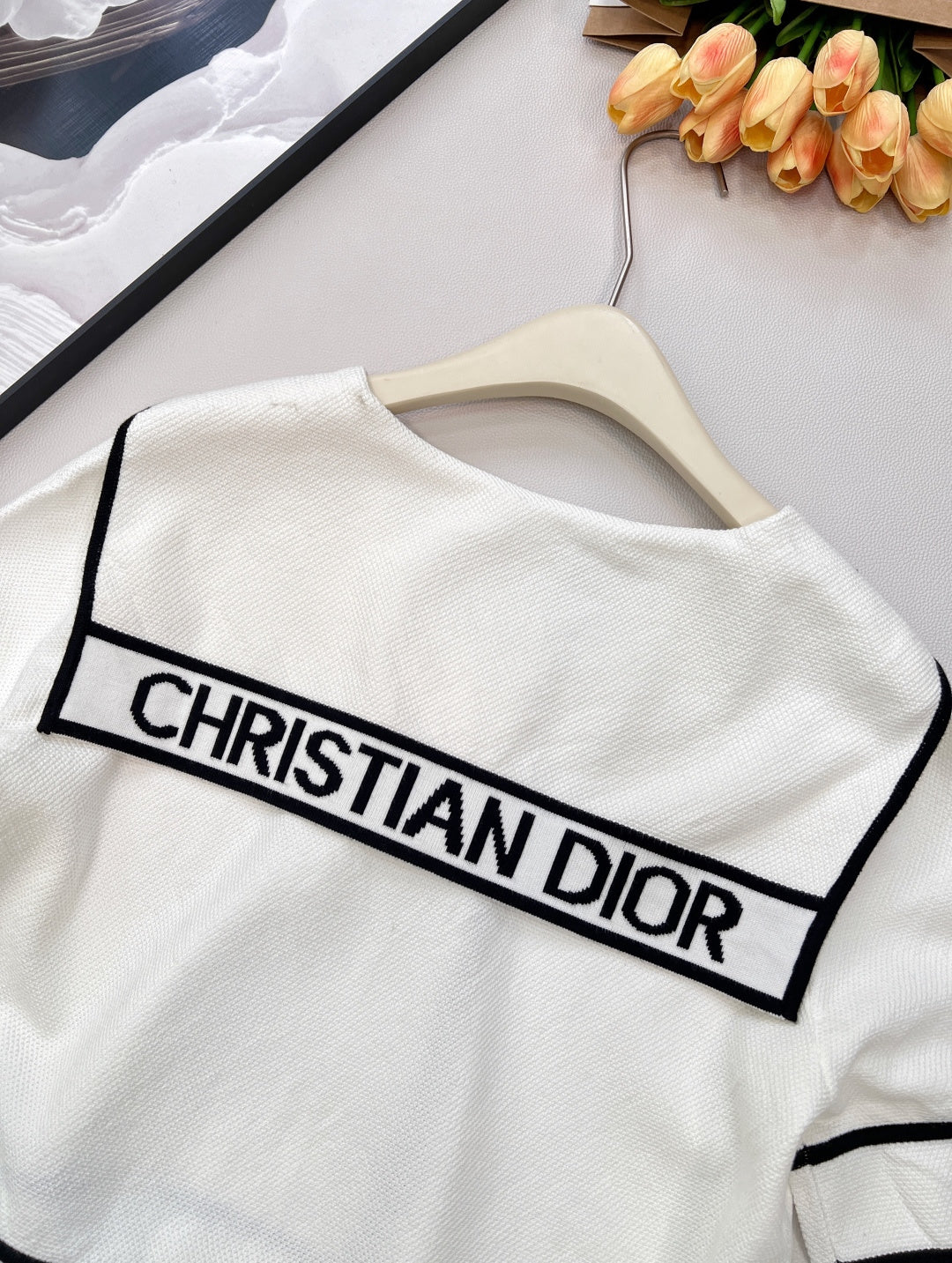 DIOR 25S CROPPED KNIT JACKET 833