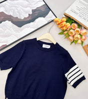 THOM SHORT-SLEEVE KNIT TOP 838133