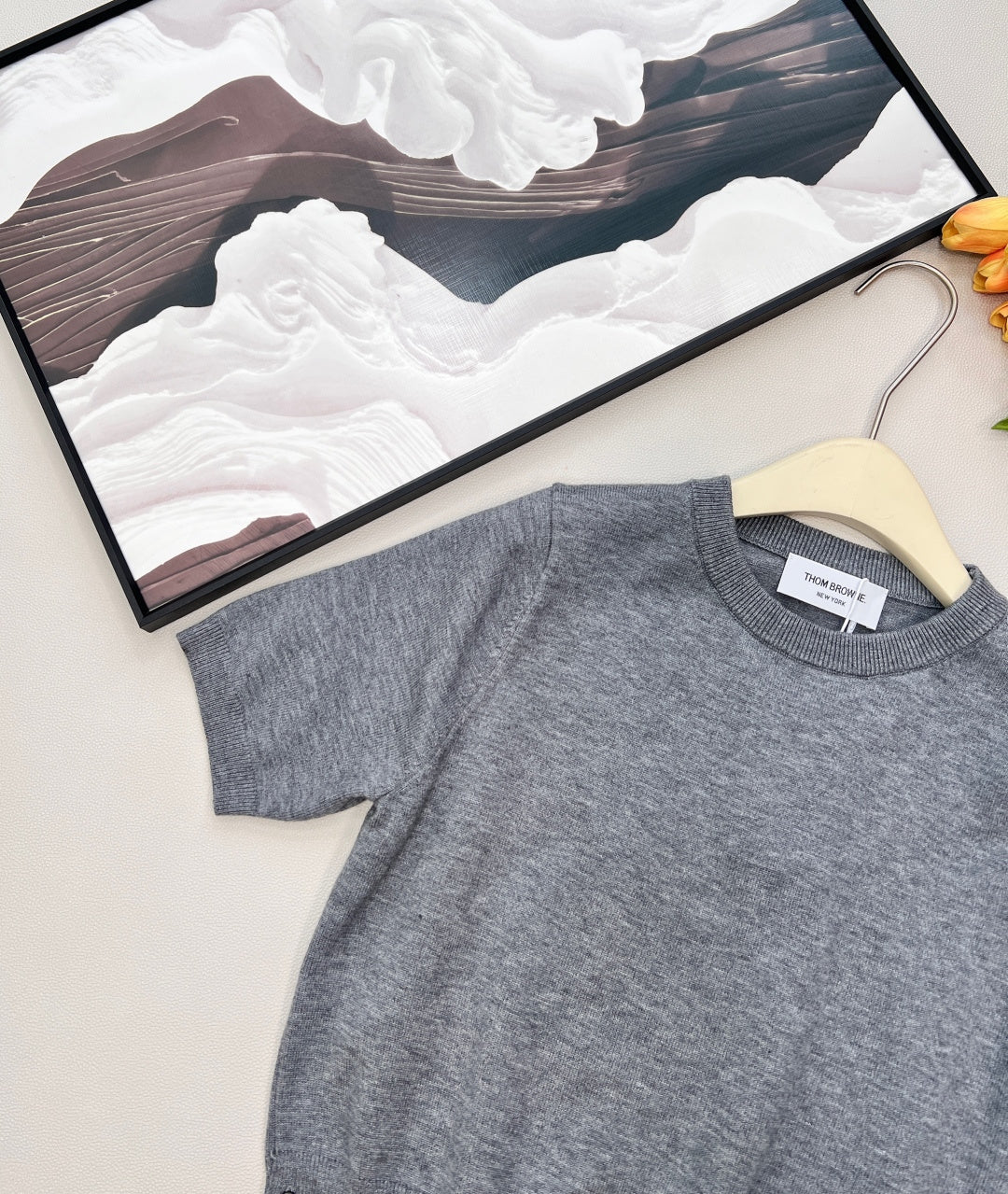 THOM SHORT-SLEEVE KNIT TOP 838140