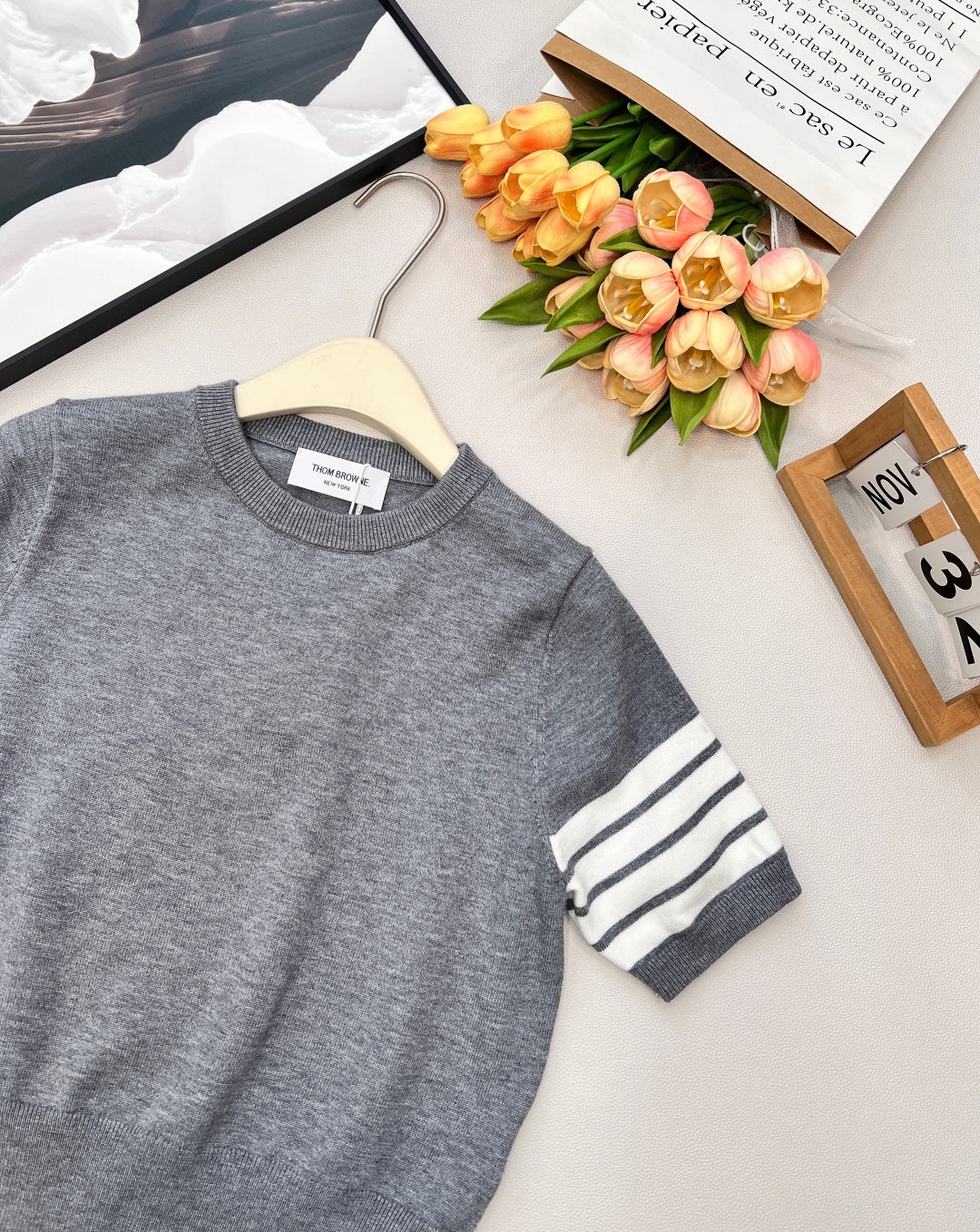 THOM SHORT-SLEEVE KNIT TOP 838140