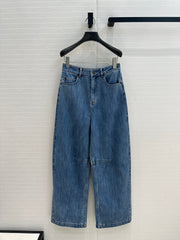 Loewe 25 Sickle Jeans Blue Denim Cotton