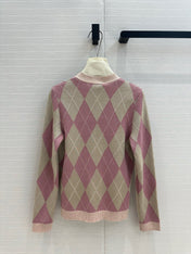 Gucci 25 Cardigan Pink Wool