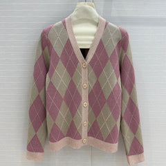 Gucci 25 Cardigan Pink Wool