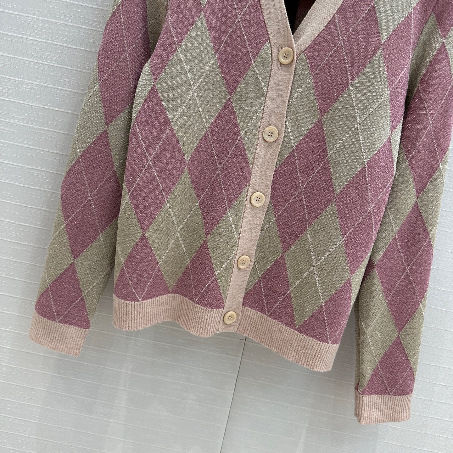 Gucci 25 Cardigan Pink Wool