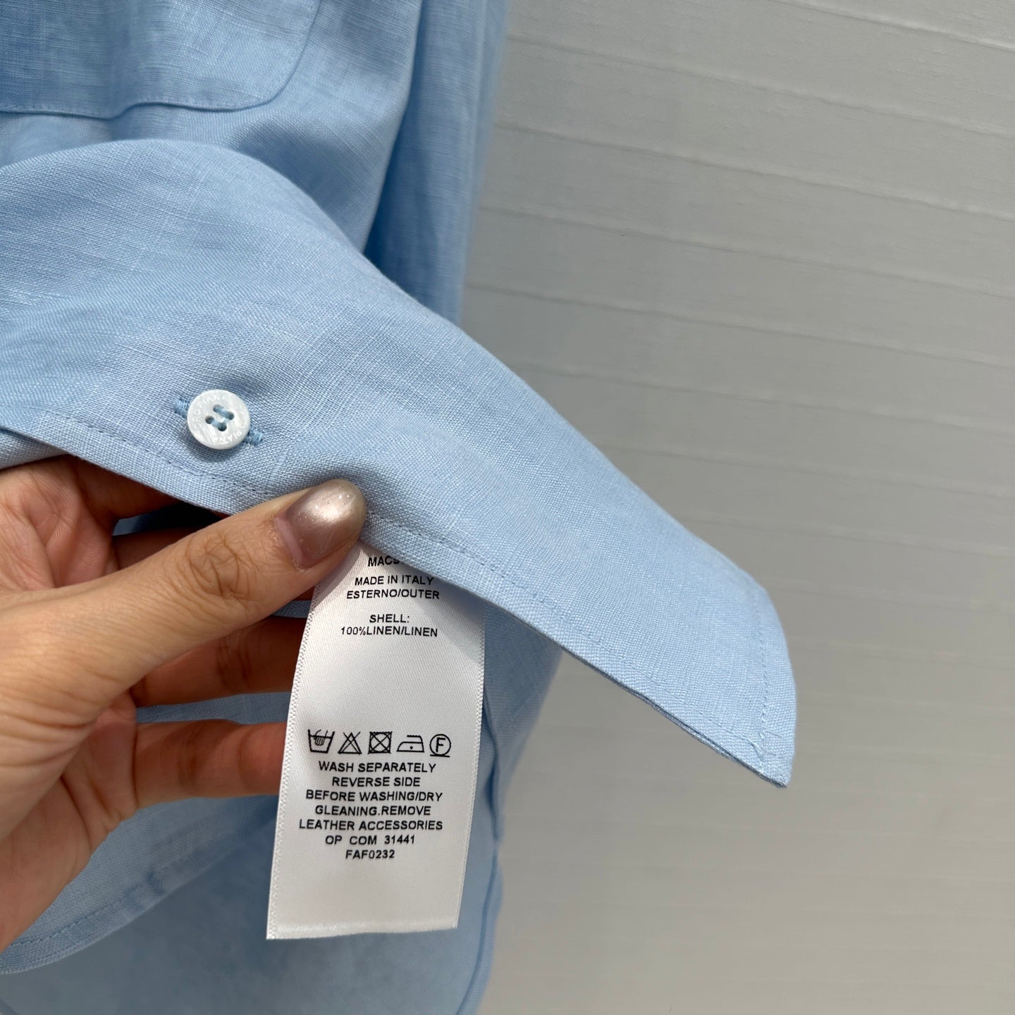 LP BLUE LINEN SHIRT 264280