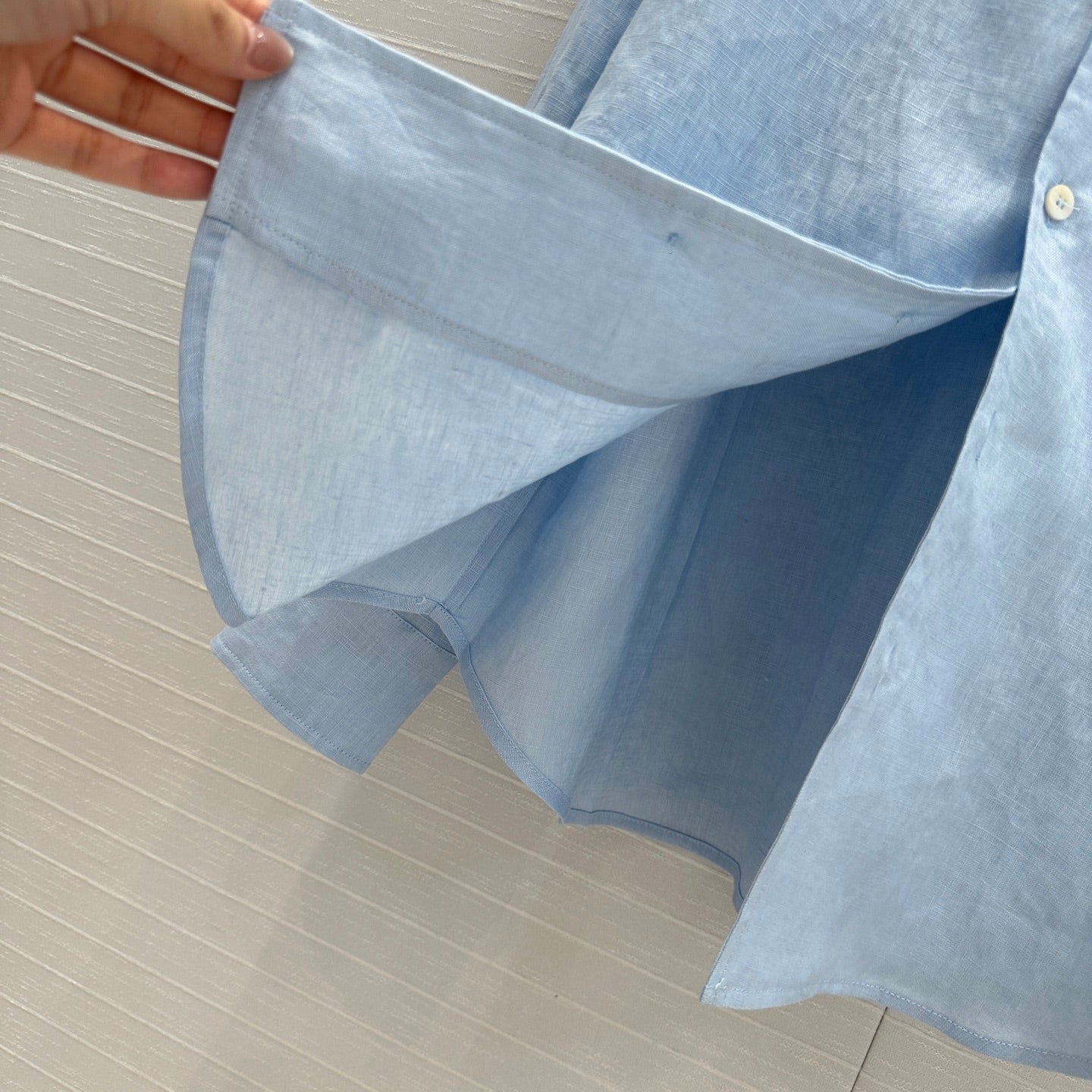 LP BLUE LINEN SHIRT 264280