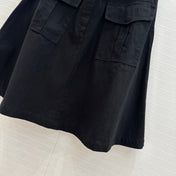 PRADA BLACK A-LINE SKIRT 264358