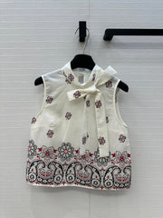 MIUMIU SLEEVELESS TOP AND SKIRT SET 264447