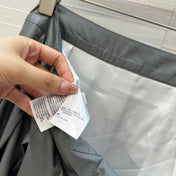 THOM BROWNE MID-LENGTH PLEATED SKIRT IN GRAY