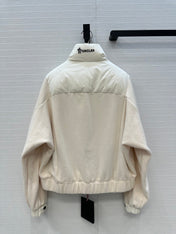 MONCLER 25S SHEARLING AND DOWN JACKET 233