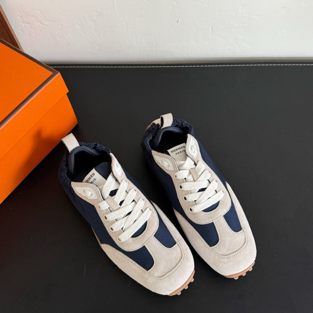 SKATEBOARD SHOES LIGHT GRAY MIX NAVY SUEDE