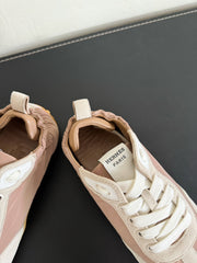 SKATEBOARD SHOES PASTEL PINK SUEDE