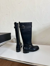 RIVER BOOTS IN BLACK SMOOTH CALFSKIN