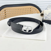 DIOR 25S BELT 20 MM IN BLACK CALFSKIN 564604