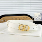 DIOR 25S BELT 20 MM IN WHITE CALFSKIN 564605