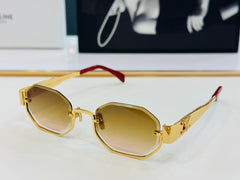 TRIOMPHE SEMI-RIMLESS SUNGLASS CL42118 IN METAL