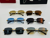 SIGNATURE C DE RECTANGULAR FRAME SUNGLASSES CT0483S IN METAL AND WOODEN