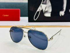 C DE AVIATOR FRAME SUNGLASSES CT0110S IN METAL