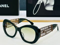 CAT EYE SUNGLASSES CH9170 IN ACETATE GOLD METAL