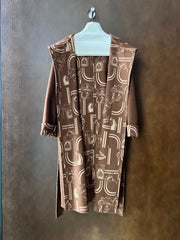 HERMES 25S REVERSIBLE LONG HOODED COAT 048