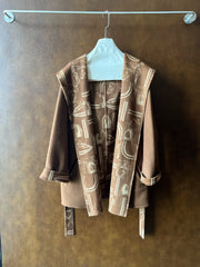 HERMES 25S REVERSIBLE LONG HOODED COAT 046