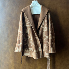 HERMES 25S REVERSIBLE LONG HOODED COAT 046