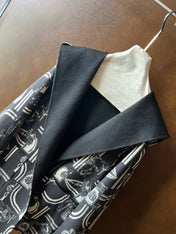 HERMES 25S REVERSIBLE LONG HOODED COAT 047