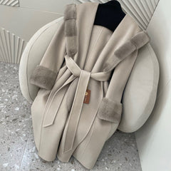 MAX MARA 25S HOODED LONG CASHMERE COAT 039