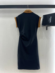 SHORT-SLEEVE COLLAR DRESS 25S IN COTTON 265670