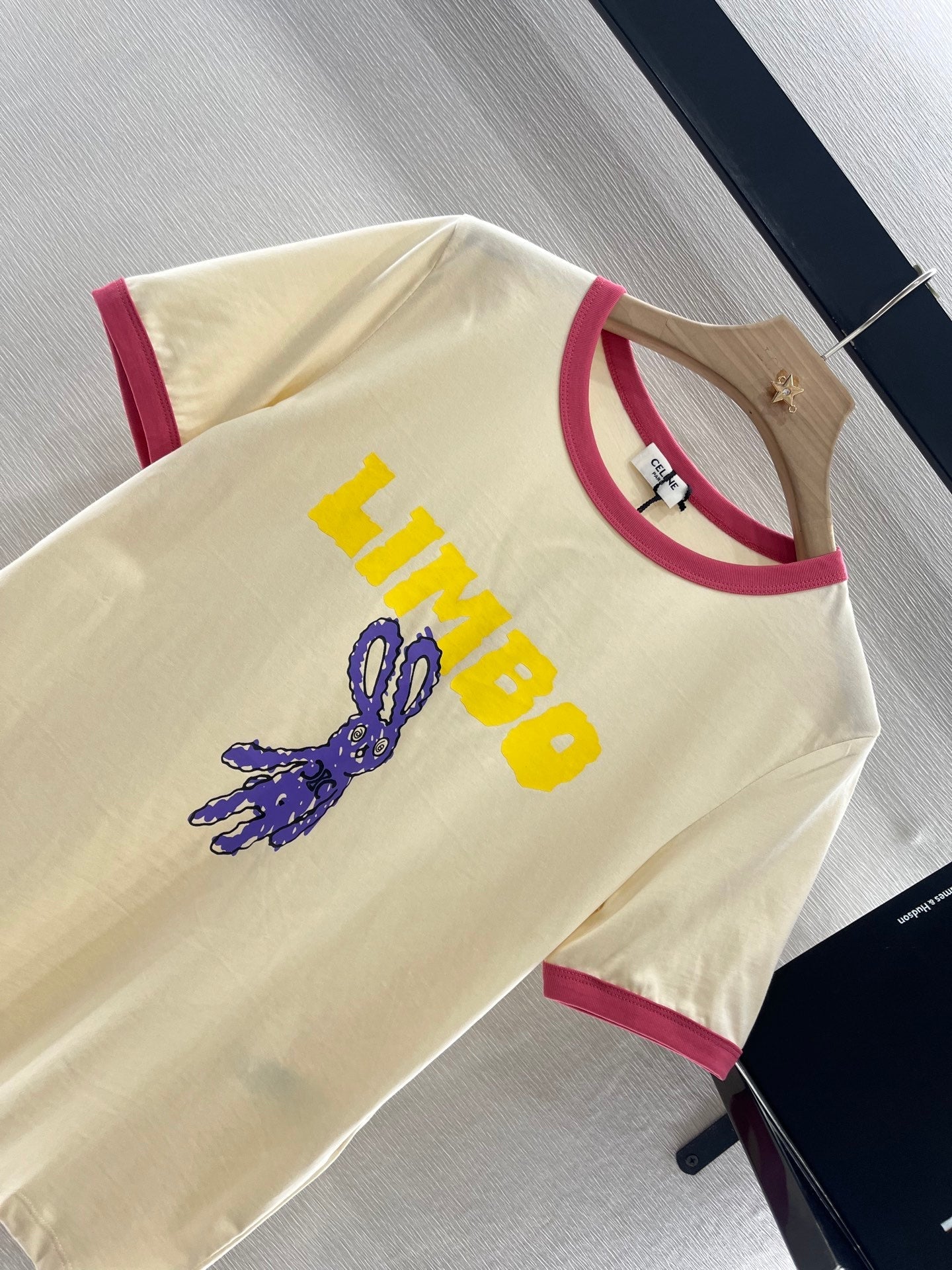 CELINE CARTOON BUNNY PRINT T-SHIRT 274681