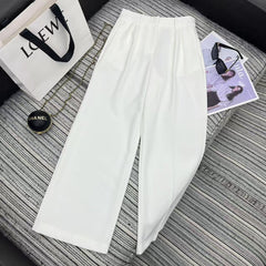 LOEWE STRAIGHT-LEG PANTS WITH EMBROIDERED LOGO 274391