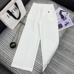 LOEWE STRAIGHT-LEG PANTS WITH EMBROIDERED LOGO 274391