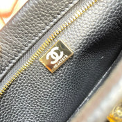 CHANEL 26S BAGUETTE BAG 31 IN BLACK CAVIAR CALFSKIN