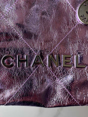 CC MINI 20 BAG IN VIOLET PURPLE METALLIC LAMBSKIN