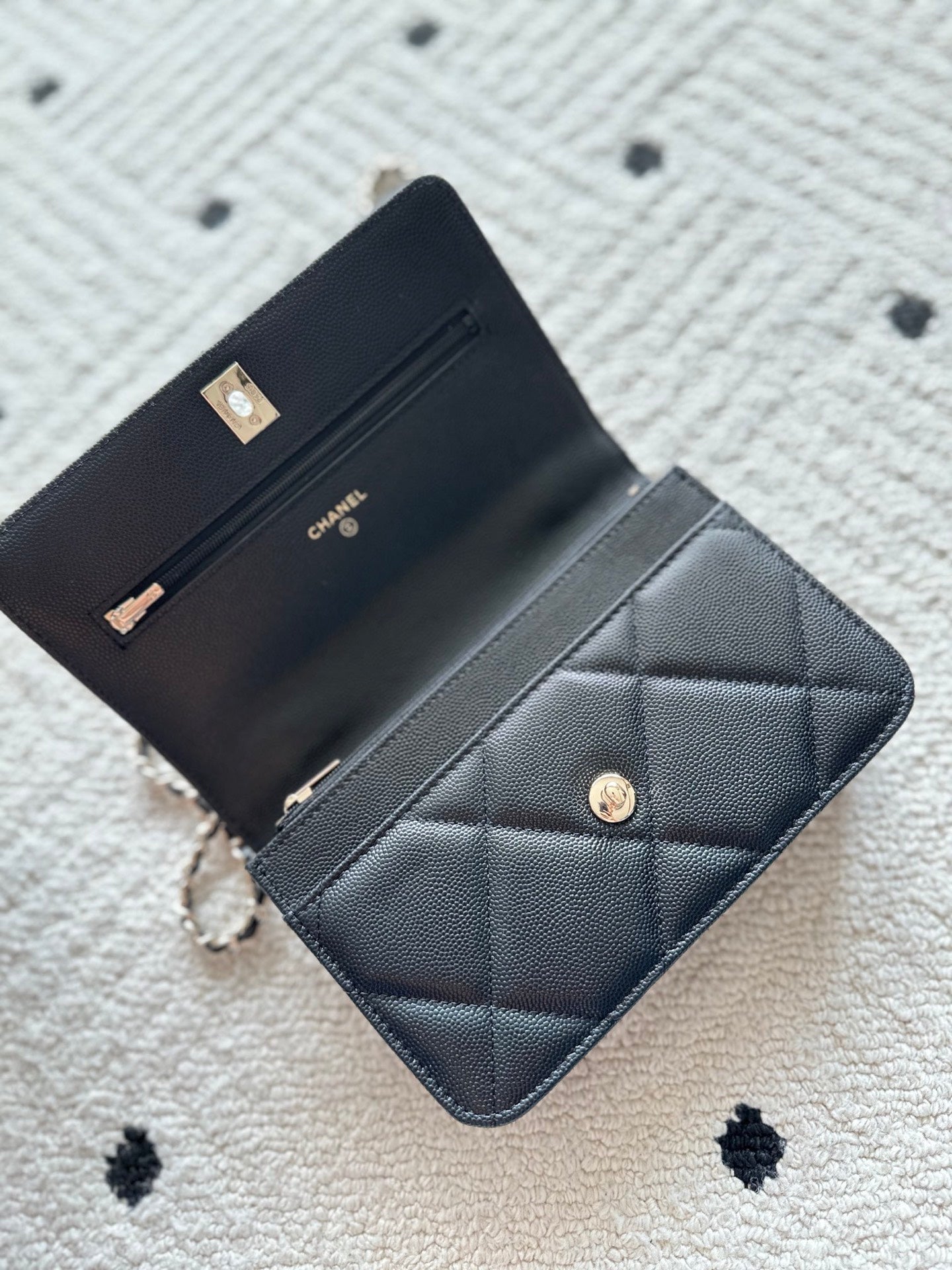 CHANEL 25S MINI FLAP BAG 19 IN BLACK CAVIAR LEATHER