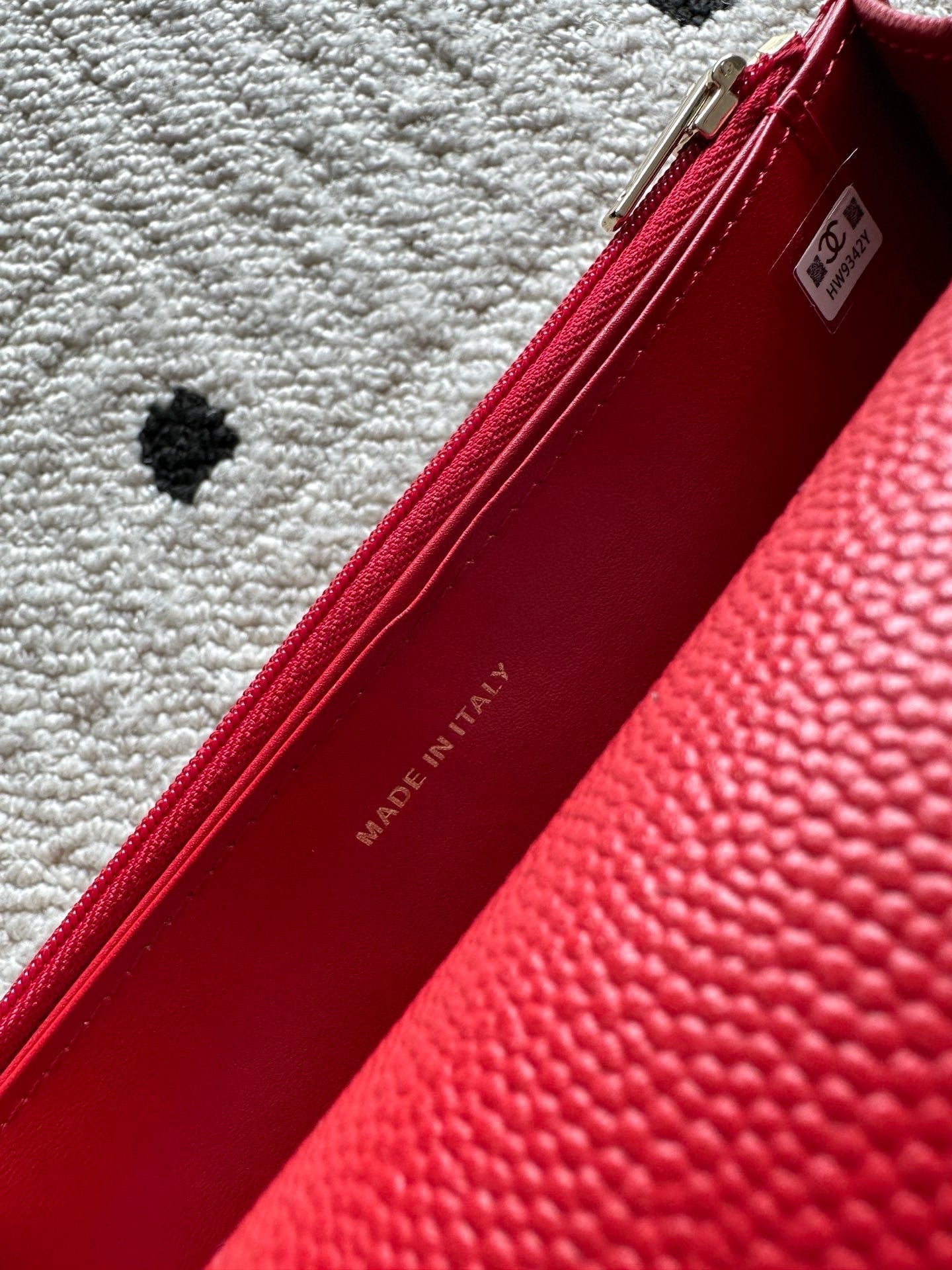 CHANEL 25S MINI FLAP BAG 19 IN RED CAVIAR LEATHER