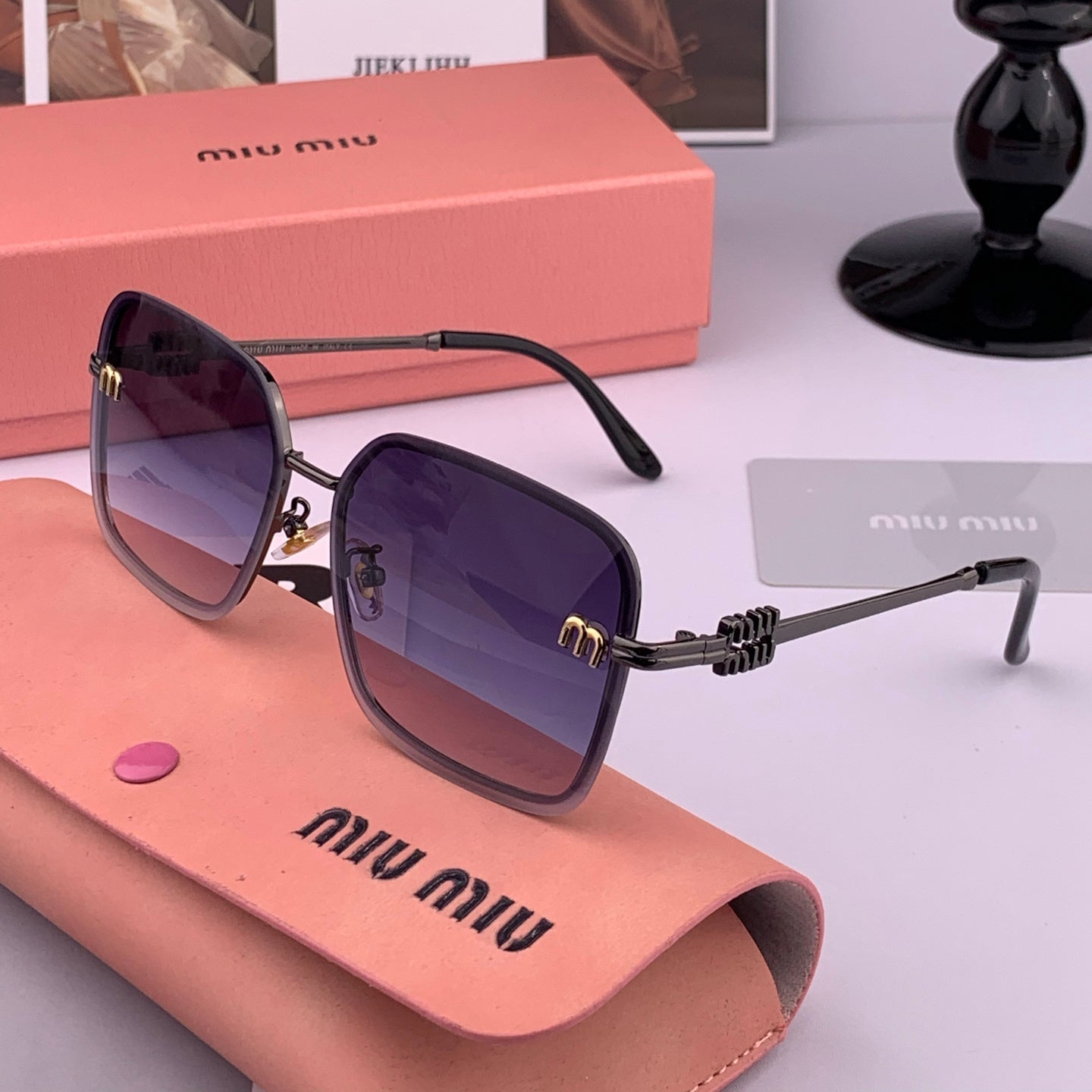 RUNWAY SQUARE SUNGLASSES M9407 IN METAL