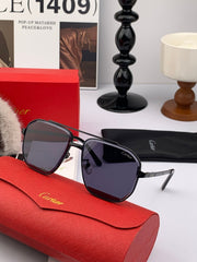 SANTOS NAVIGATOR FRAME SUNGLASSES 554561 IN METAL