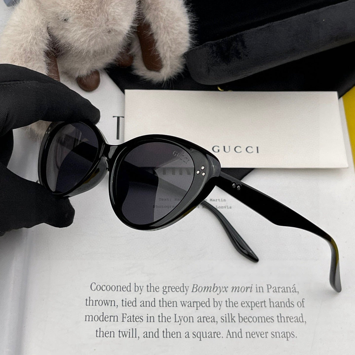 CAT-EYE FRAME SUNGLASSES G6581 IN ACETATE