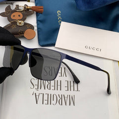 RECTANGULAR FRAME SUNGLASSES G2805 IN METAL