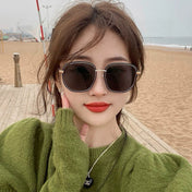 SQUARE FRAME SUNGLASSES G2242 IN ACETATE AND METAL