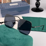 SQUARE FRAME SUNGLASSES G2374 IN METAL