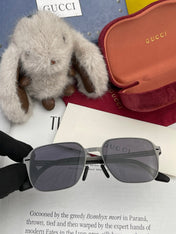 RECTANGULAR FRAME SUNGLASSES 3862 IN METAL