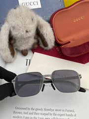 RECTANGULAR FRAME SUNGLASSES 3862 IN METAL