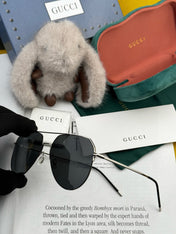 AVIATOR FRAME SUNGLASSES 575761 IN METAL