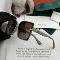 EMBOSSED LOGO GEOMETRIC FRAME SUNGLASSES G4250 IN ACETATE