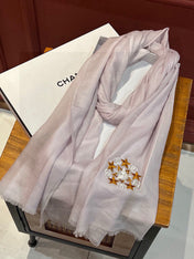CHANEL 25S SCARF 200 IN CASHMERE WOOL 701966